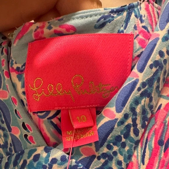 Lilly Pulitzer Blue and Pink Floral Dress 🆕 - Picture 3 of 7